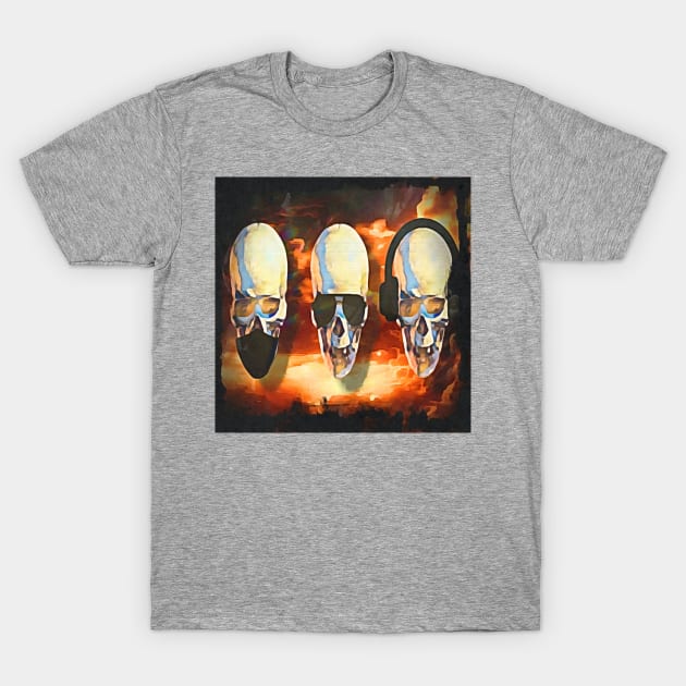 3 Wise dead men T-Shirt by CreakyDoorArt